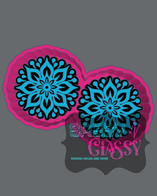 Mandala Flower Vent Freshie Mold