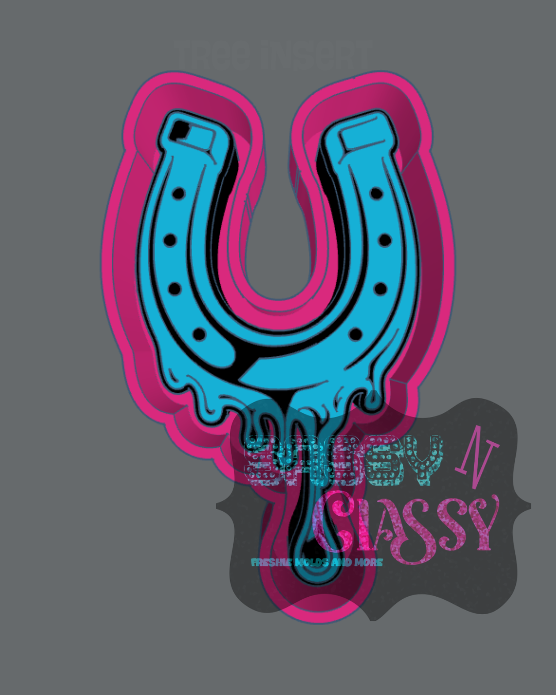 Dripping Horseshoe Freshie Mold