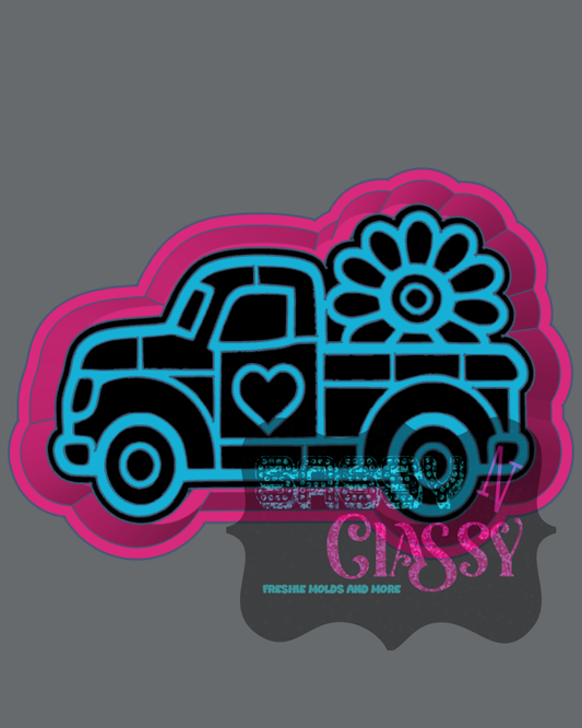 Classic Truck Stained Glass Freshie Mold
