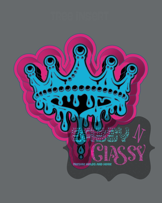 Dripping Pearl Crown Freshie Mold