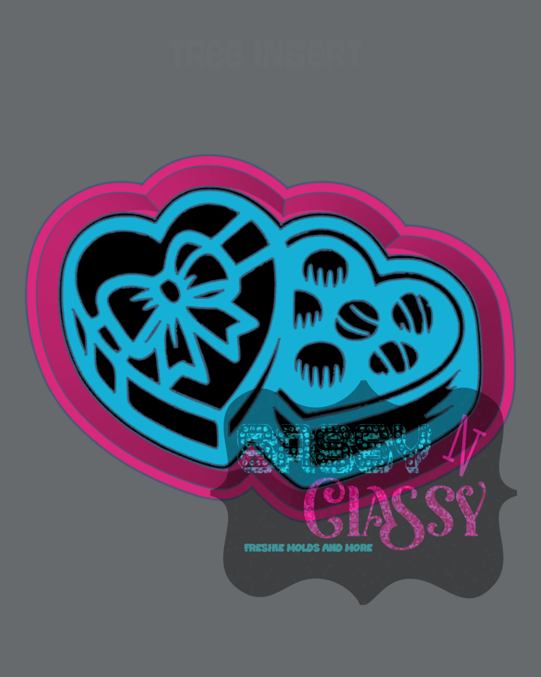 Valentine Candy Freshie Mold