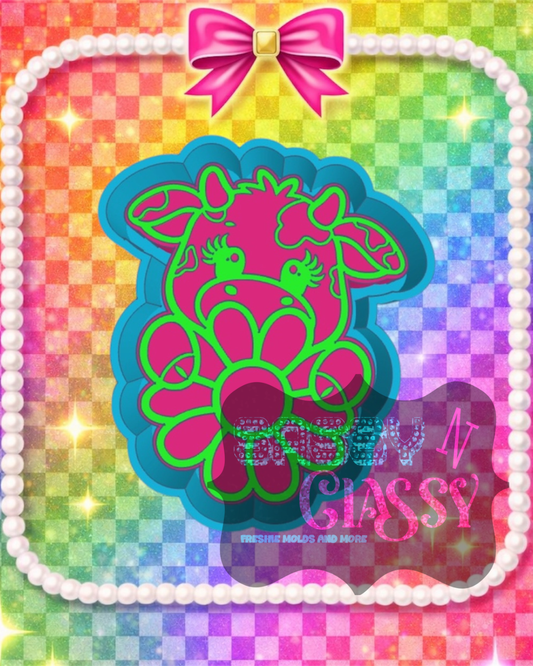Cow with Daisy Freshie Mold