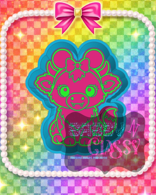 Girlie Drac Highland Freshie Mold