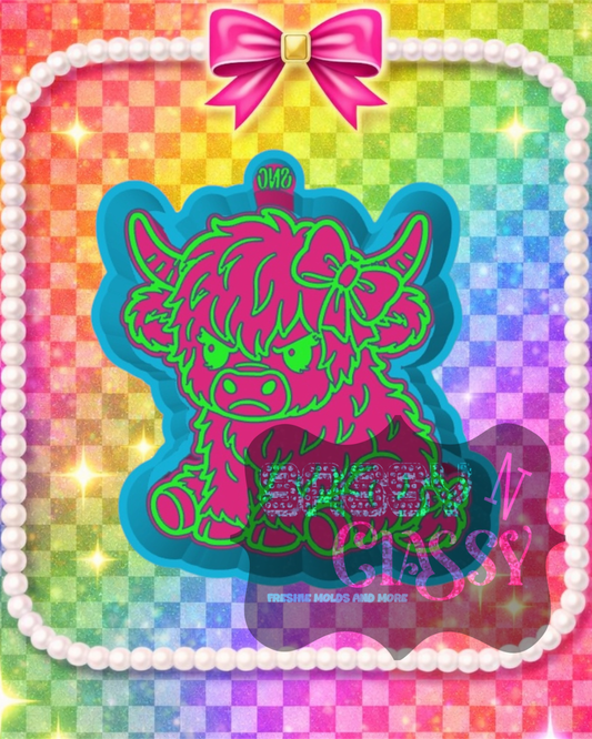 Angry Highland Freshie Mold