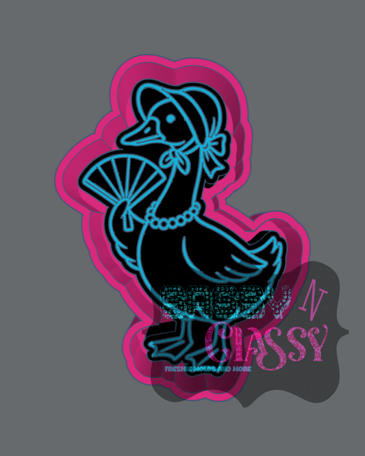 Goose in Bonnet Freshie Mold