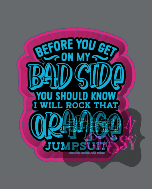 I Will Rock Orange Freshie Mold