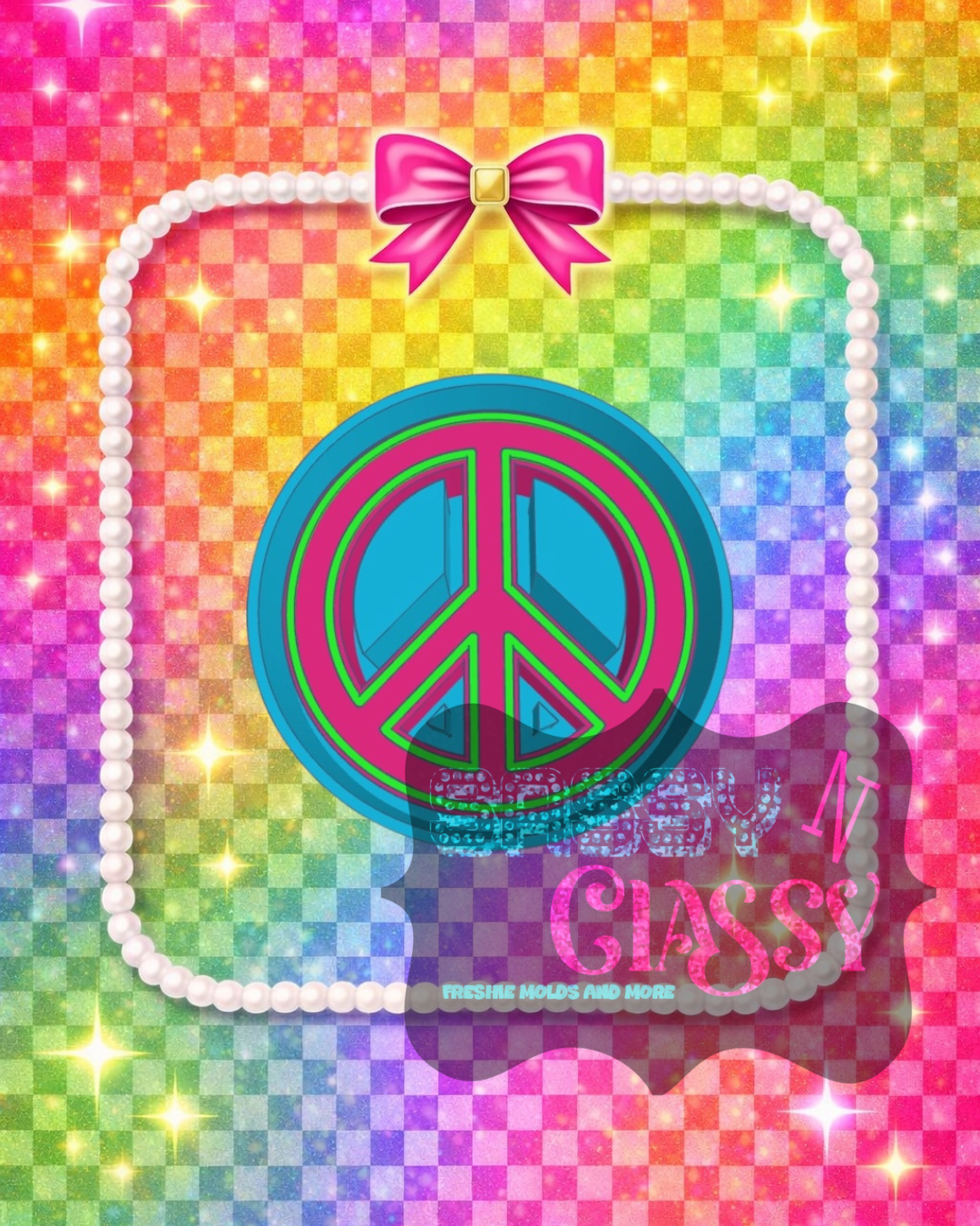 Peace Sign Freshie Mold