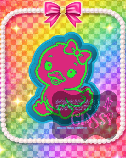 Girlie Baby Duck Freshie Mold