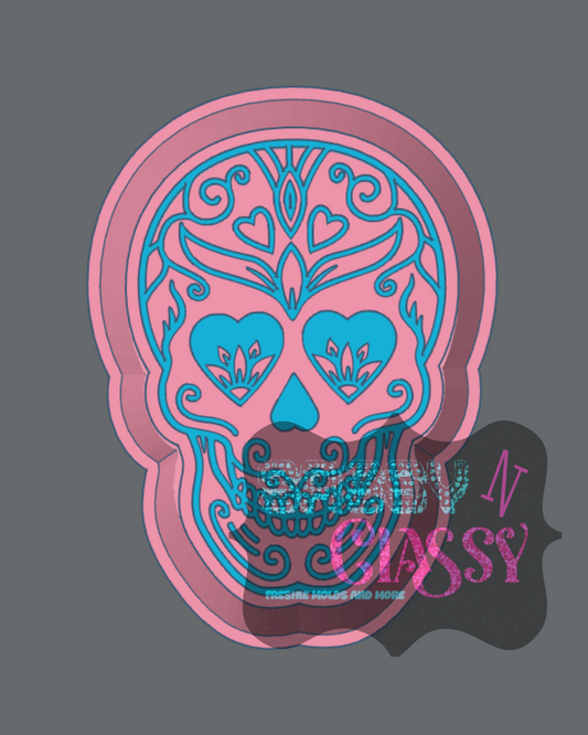 Sugar Skull 1 Freshie Mold