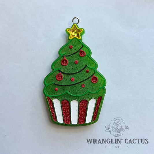 Christmas Tree Cupcake Freshie Mold