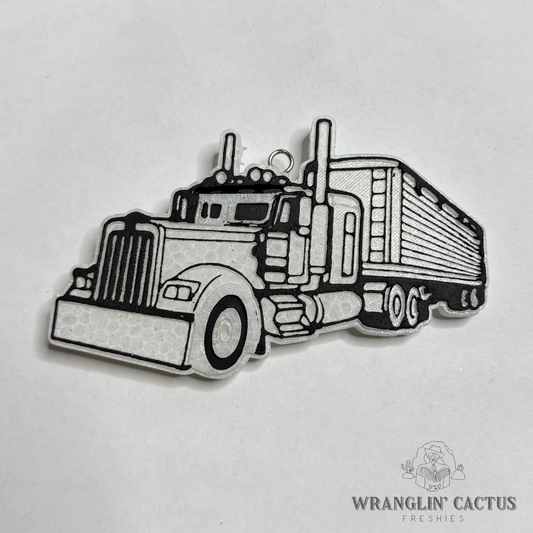 Semi with Grain Trailer Freshie Mold