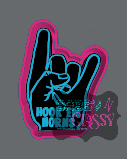 Hook Em Horns Freshie Mold
