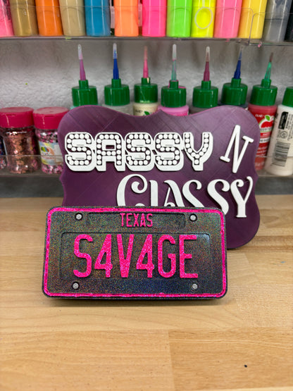 License Plate Insert Set