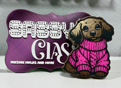 Sweater Dachshund Freshie Mold