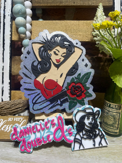 Pinup Girl Freshie Mold