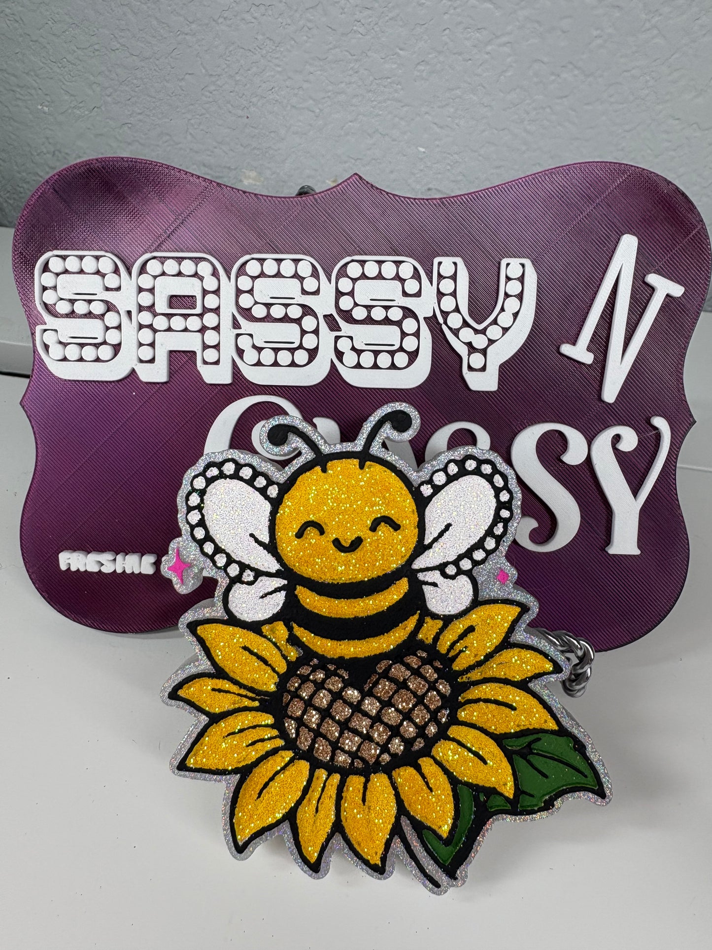 Bee on Sunflower Freshie Mold