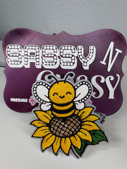 Bee on Sunflower Freshie Mold