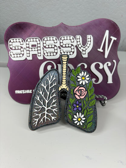 Floral Lungs Freshie Mold