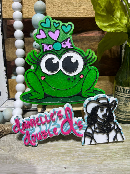 Frog with Hearts Freshie Mold