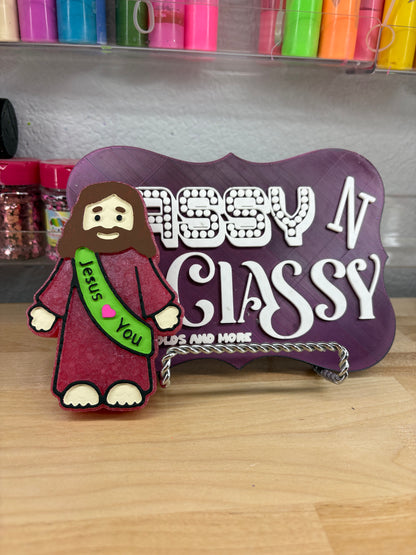 Jesus Loves You Freshie Mold