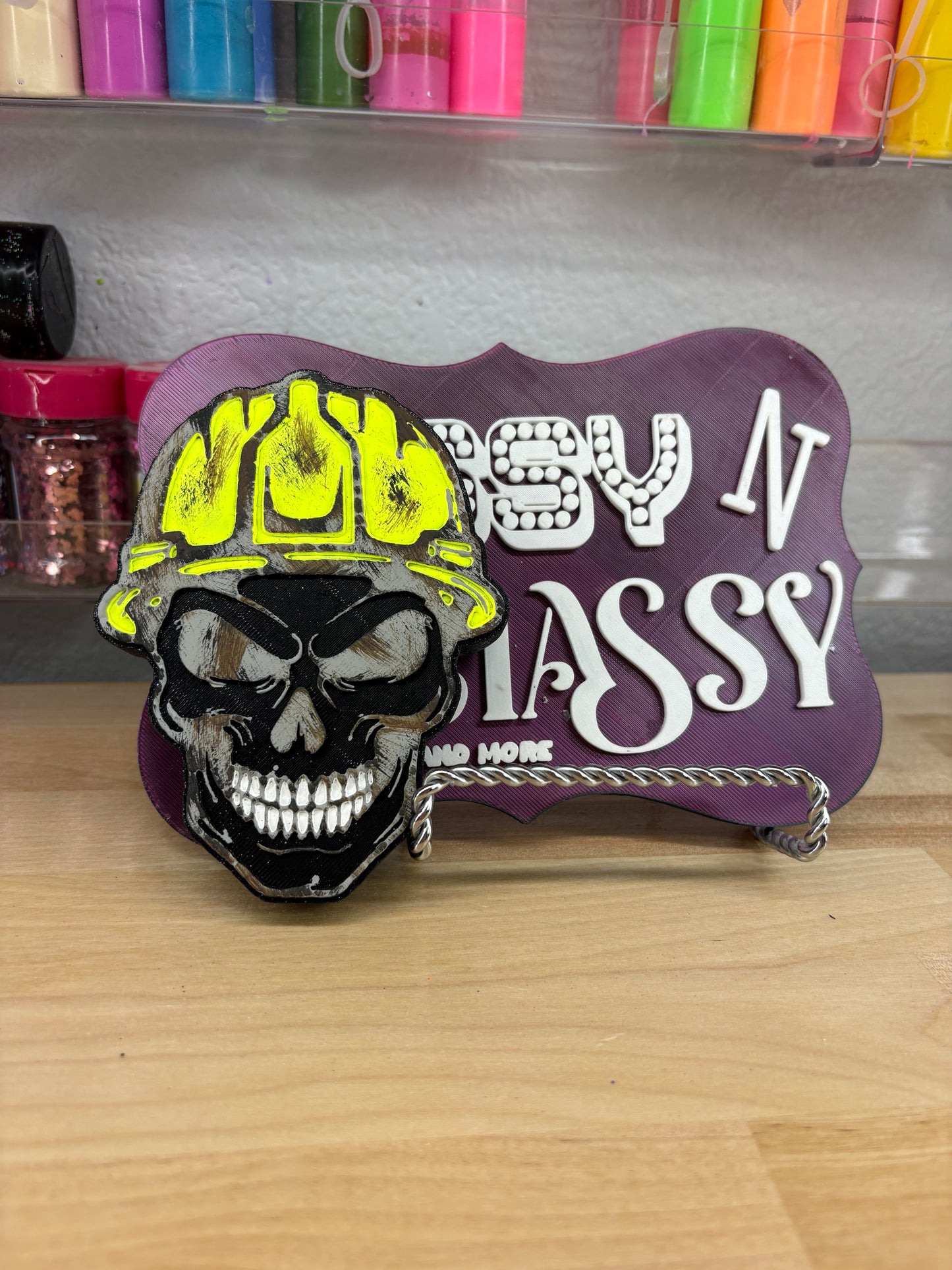 Hard Hat Skull Freshie Mold