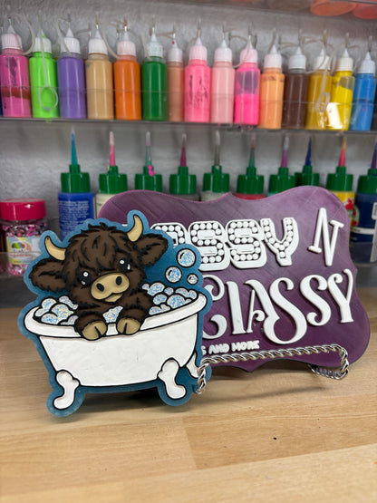 Bathtub Highland Freshie Mold