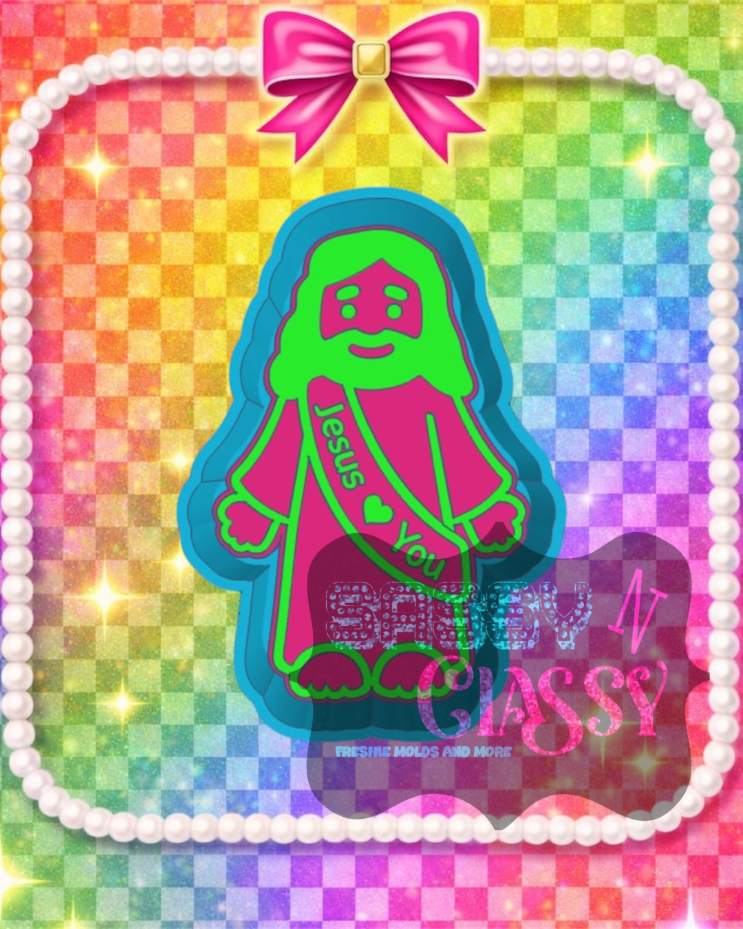 Jesus Loves You Freshie Mold