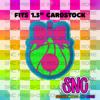 Basketball Cardstock Freshie Mold