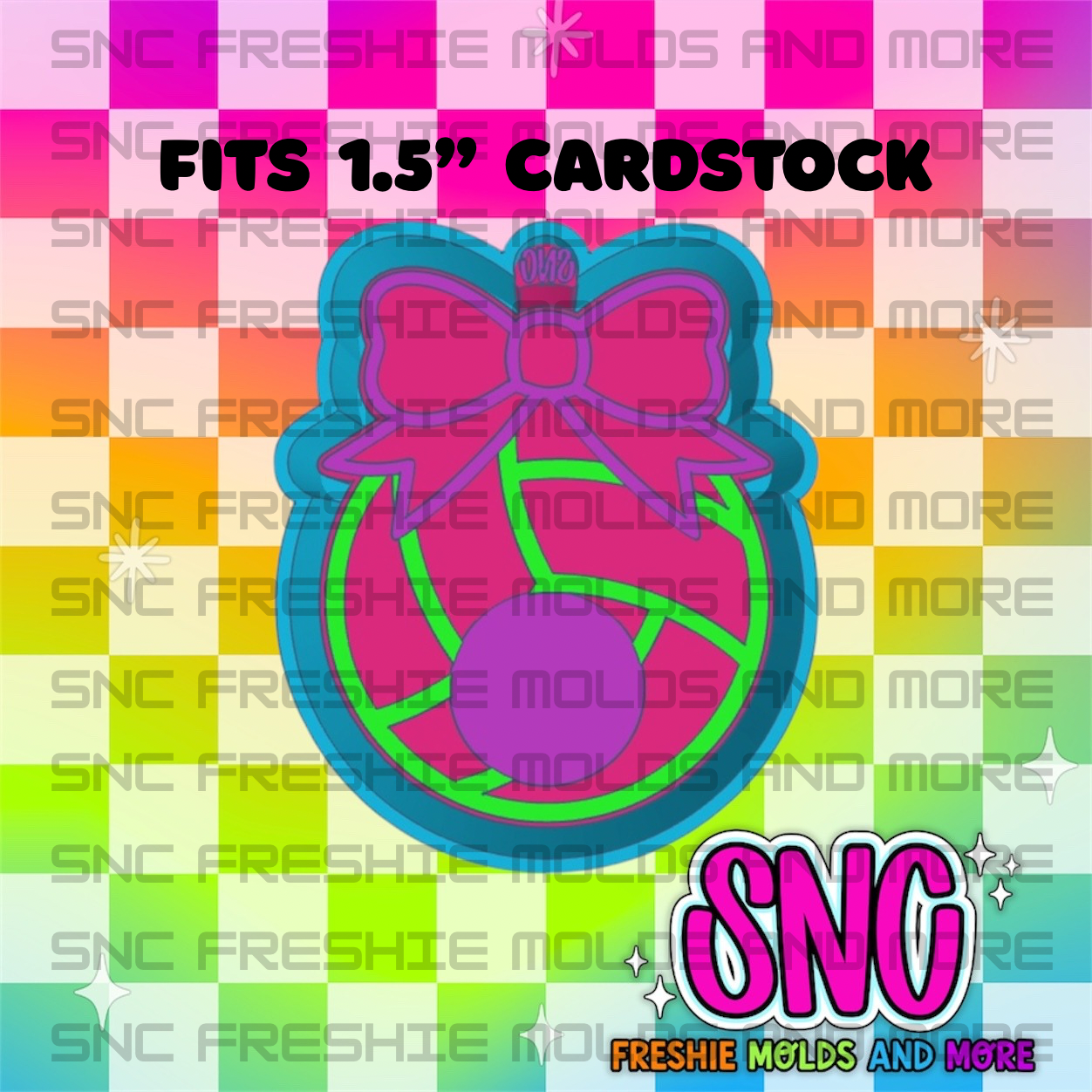 Volleyball Cardstock Freshie Mold