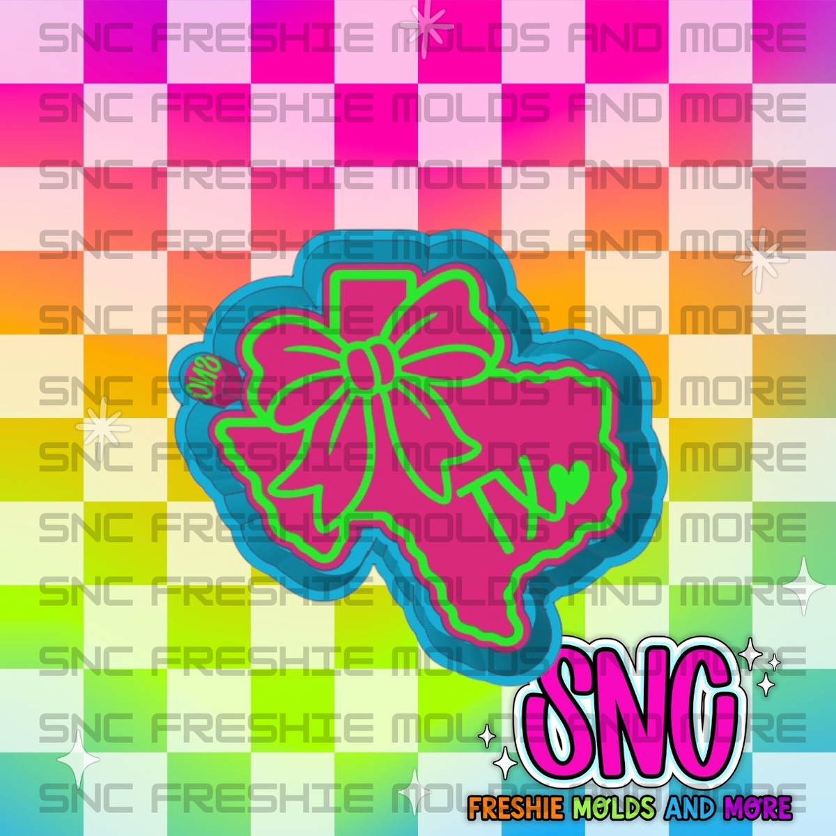 States with Bows Freshie Molds