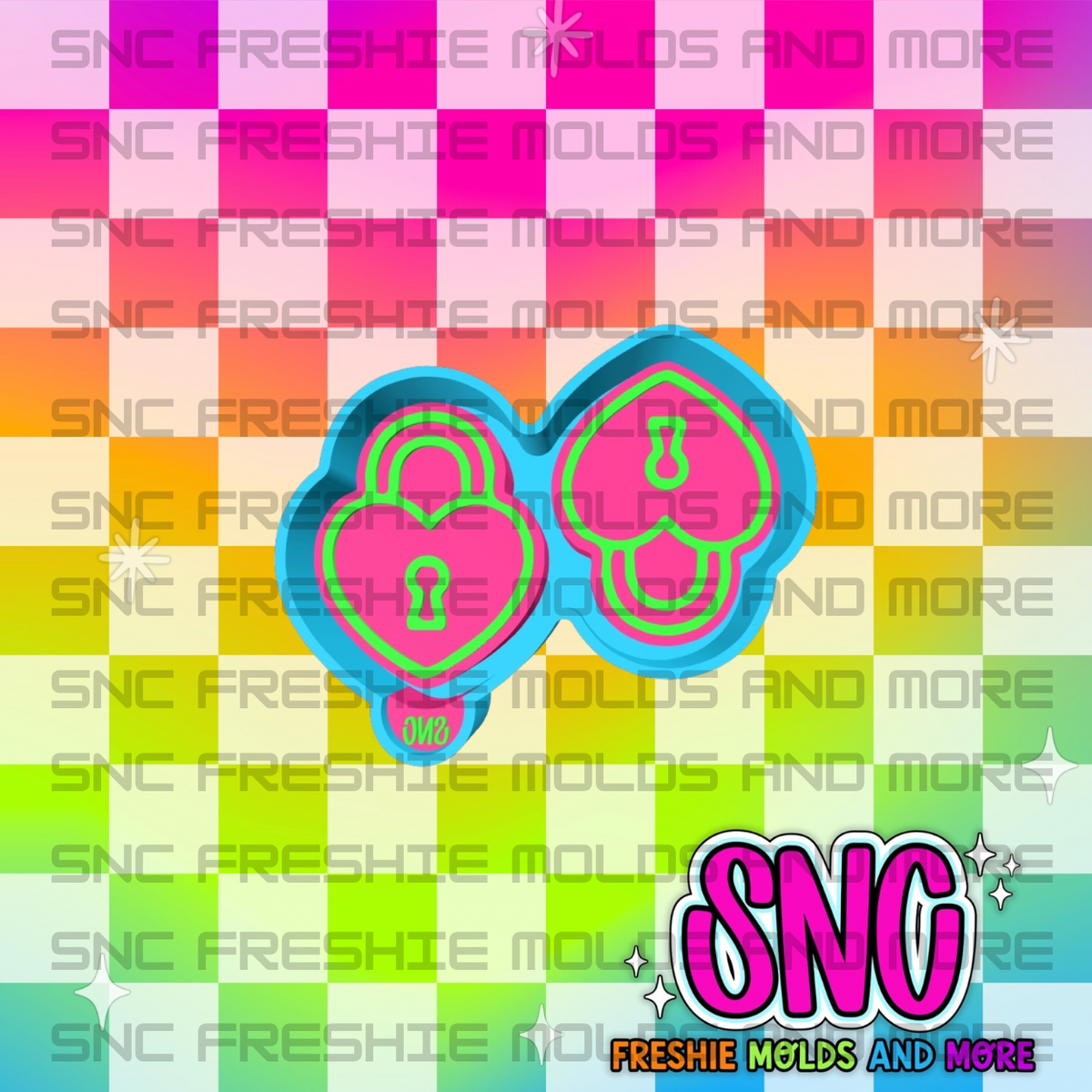 Heart Lock Vent Freshie Mold