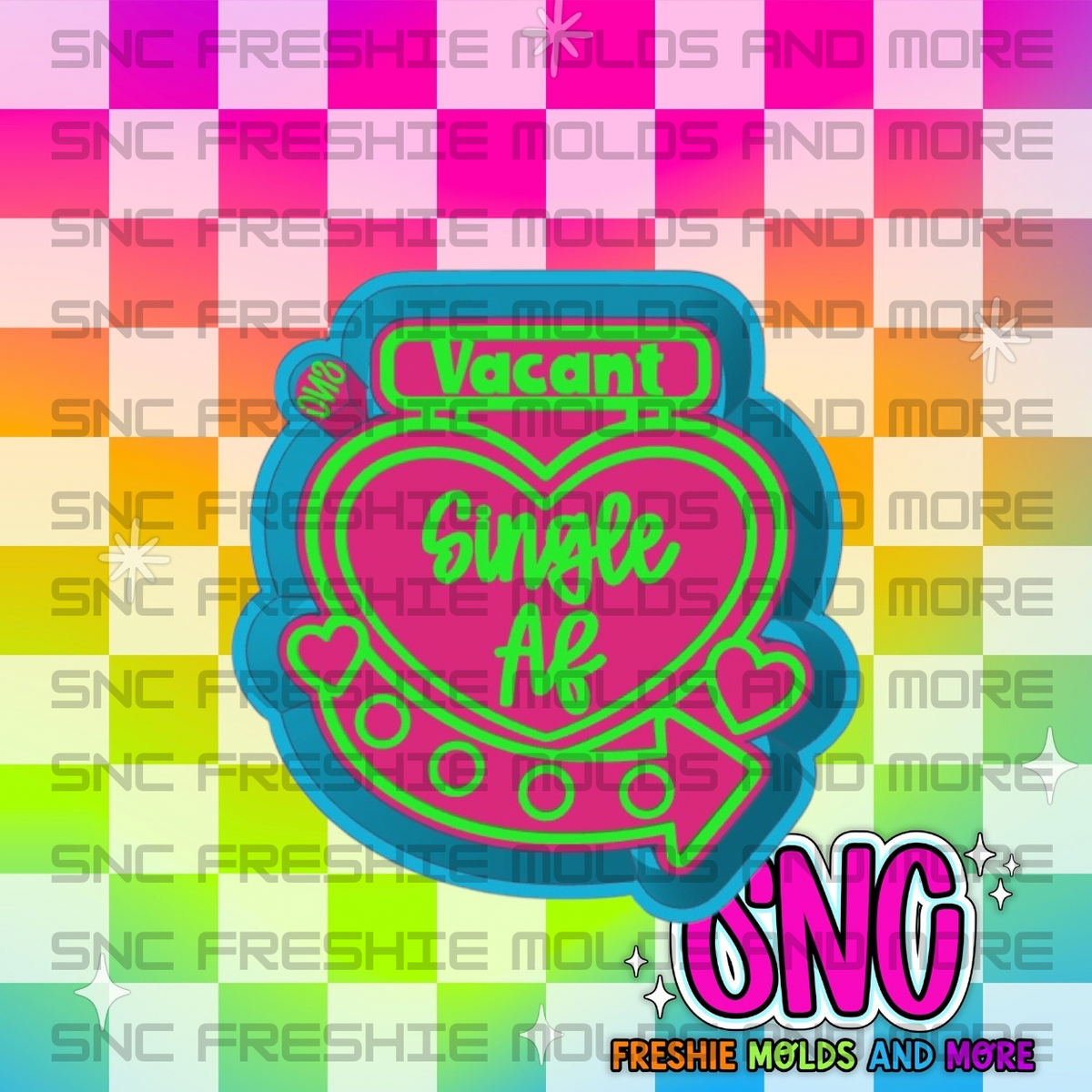 Single AF Hotel Sign Freshie Mold