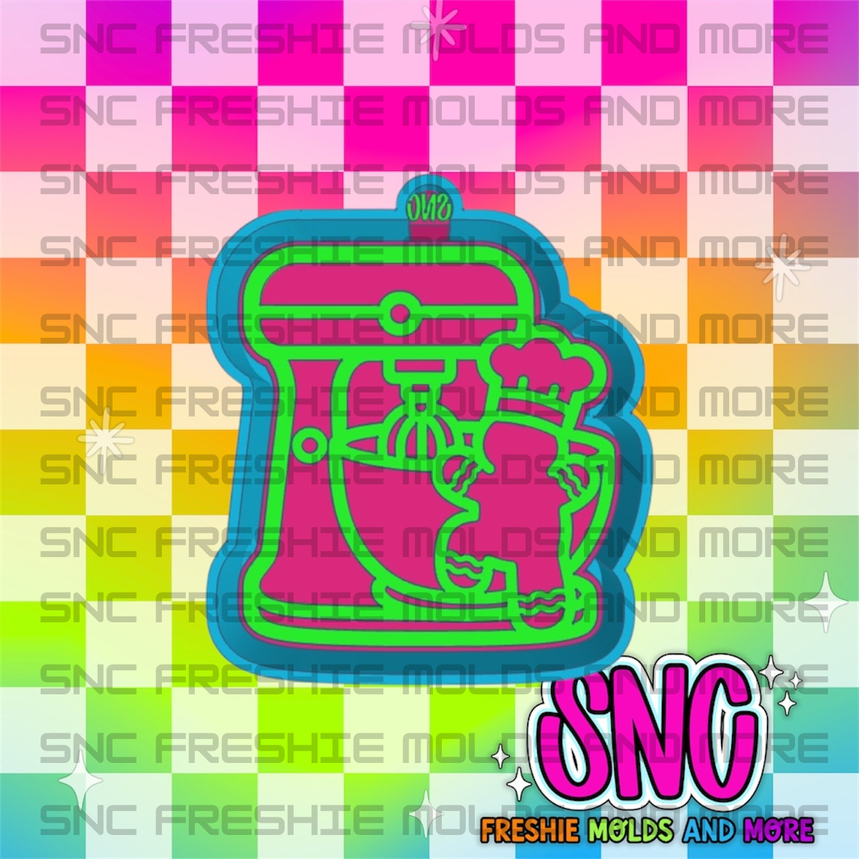 Gingerbread Mixer Freshie Mold