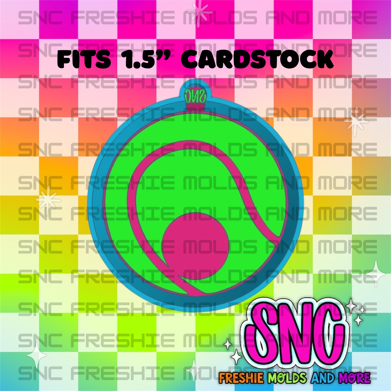 Tennis Ball Cardstock Freshie Mold