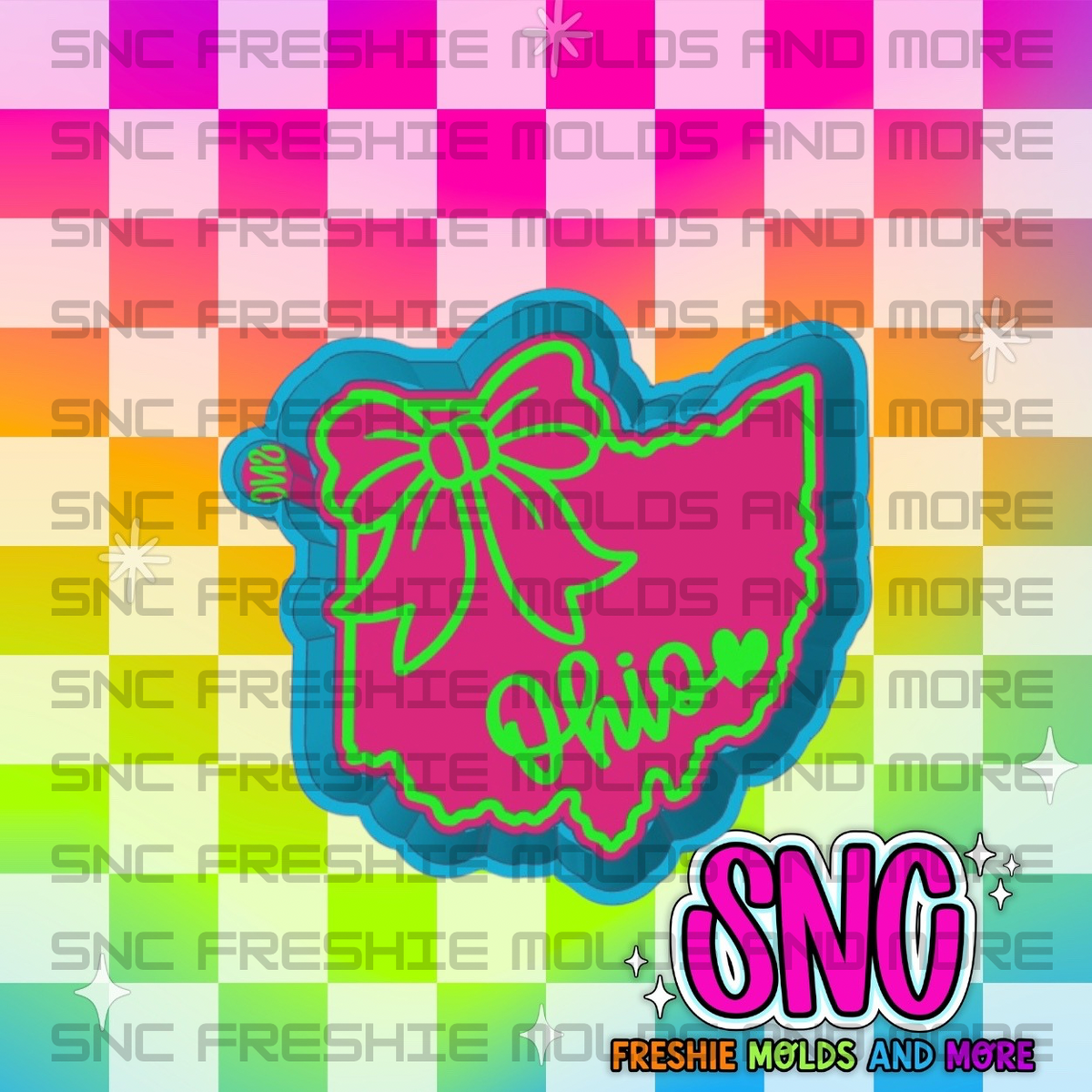 States with Bows Freshie Molds