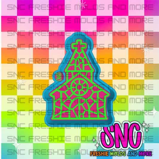Stained Glass Church Freshie Mold