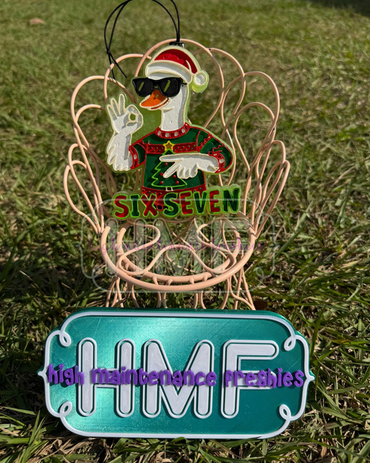 67 Christmas Goose Freshie Mold