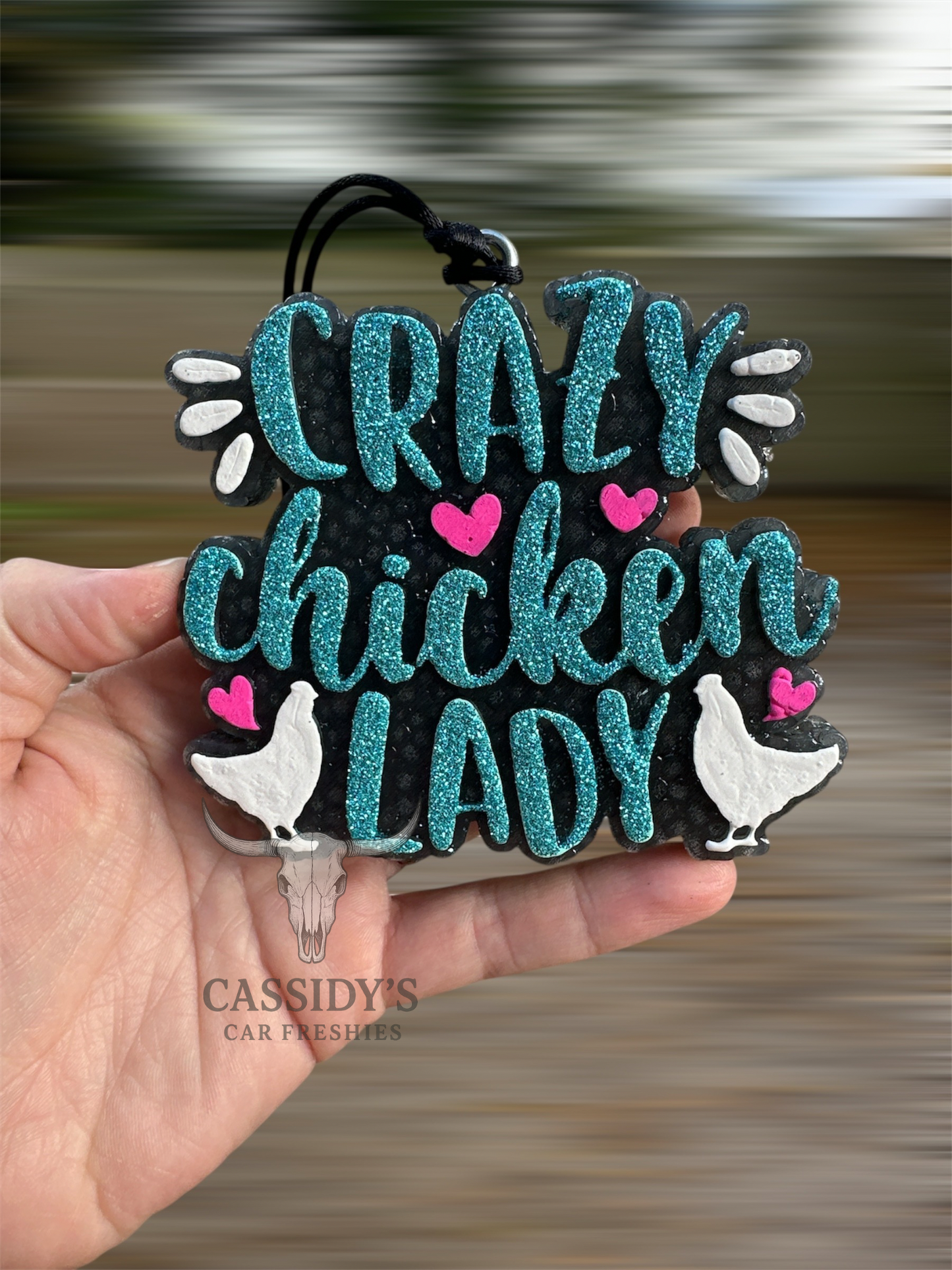 Crazy Chicken Lady Freshie Mold