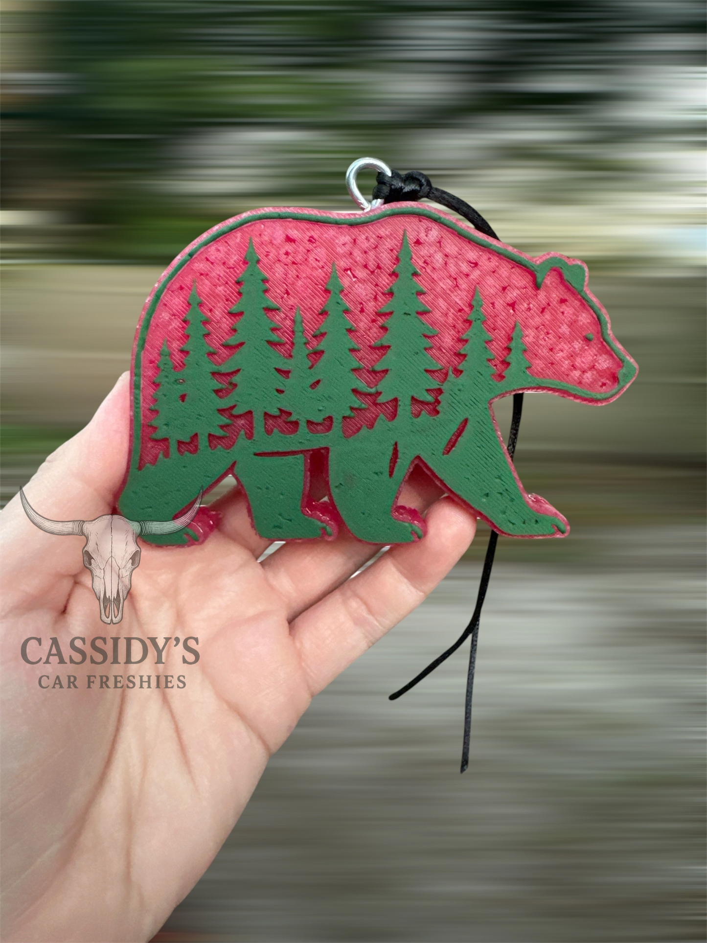 Bear with Pine Trees Freshie Mold