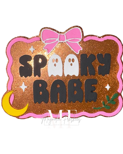 Spooky Babe with Ghosts Freshie Mold