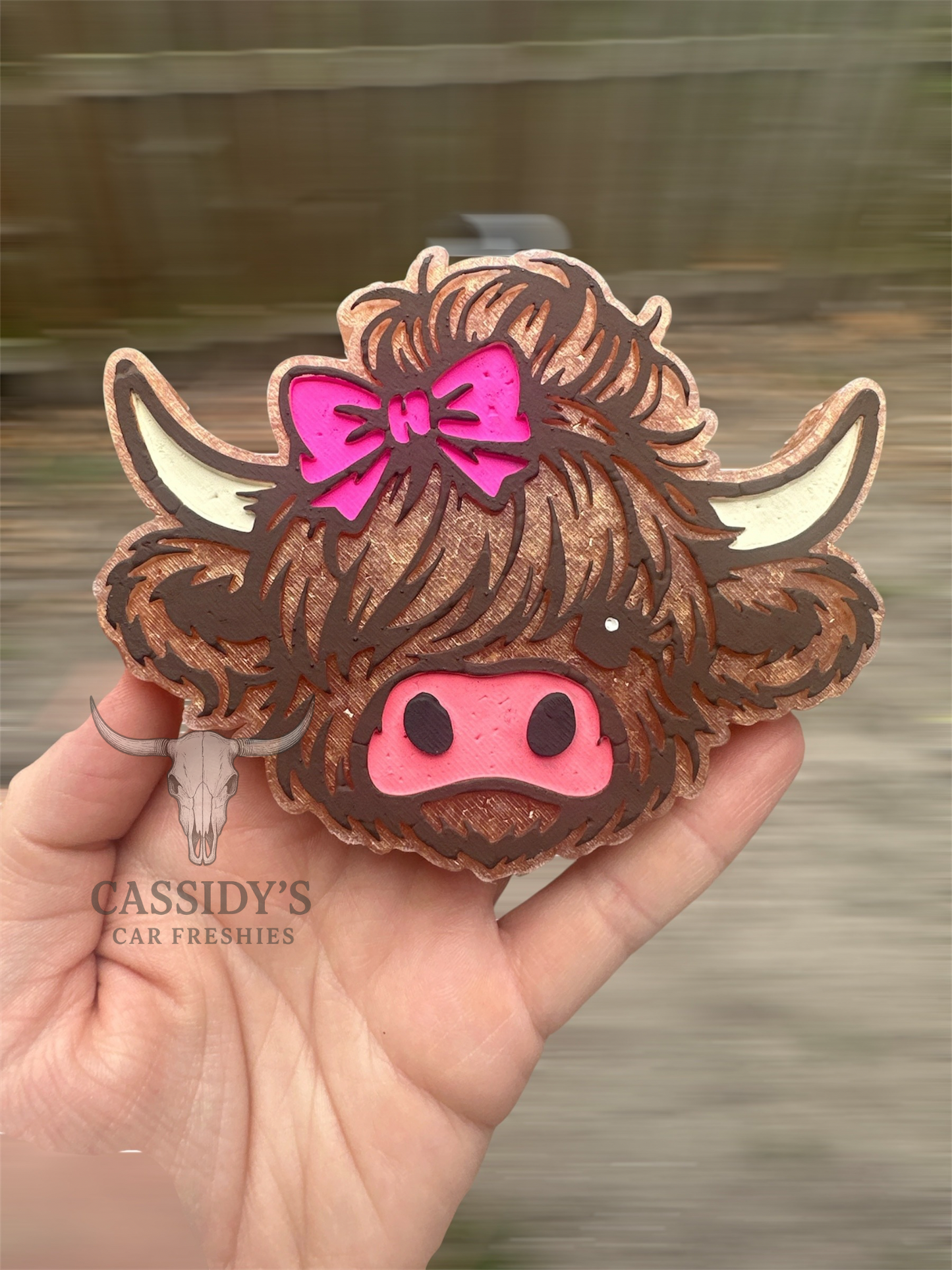 Messy Bun Highland Freshie Mold