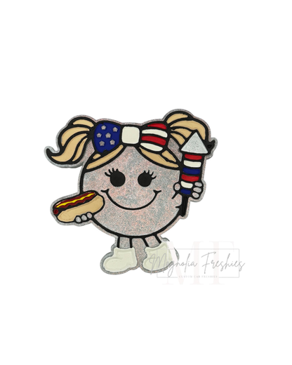 Little Miss America Freshie Mold