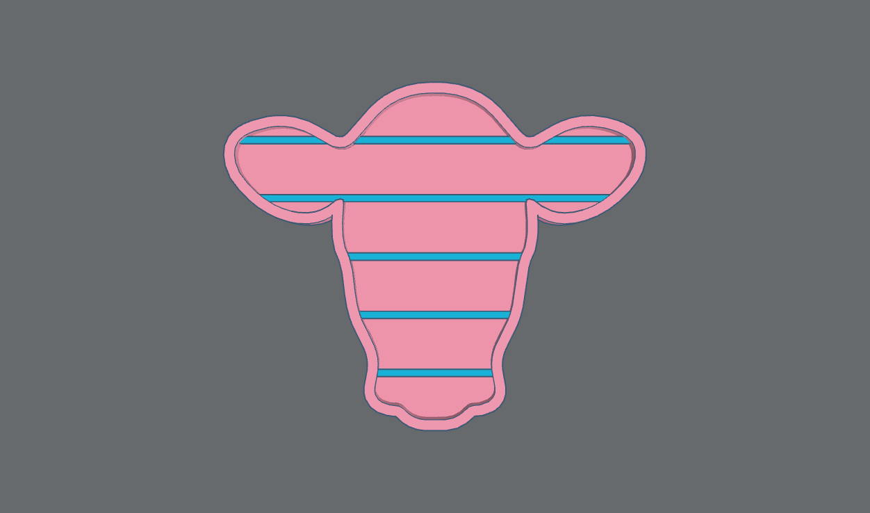 Cow Head Insert STL ***digital file, not a mold***